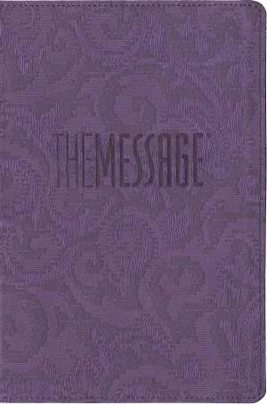 The Message Personal Size (Numbered Edition) Lavender Embossed L/L - Eugene H Peterson